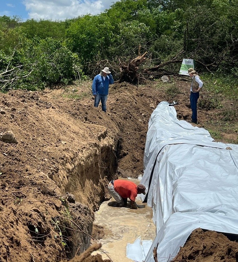 Empaer orienta construção de barragem  subterrânea em assentamento